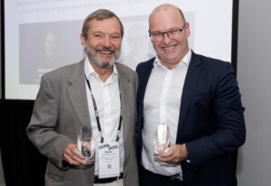 Georg Schett and Marko Radic accepting the Lupus Insight Prize