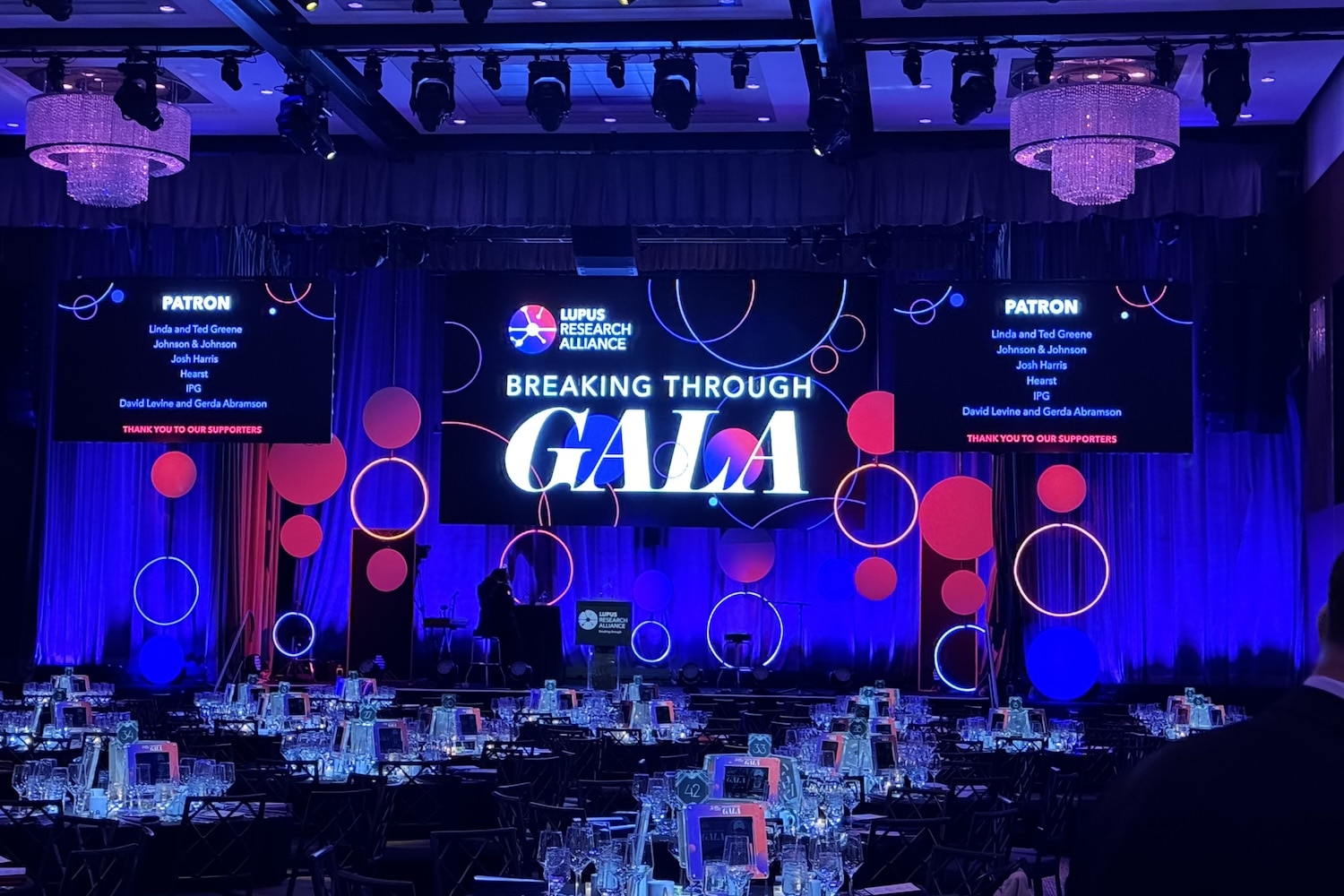 2025 Breaking Through Gala stage decoration and lighting